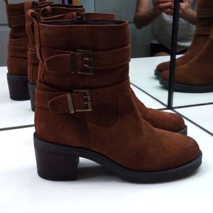 Camel Colored Ankle Boots 